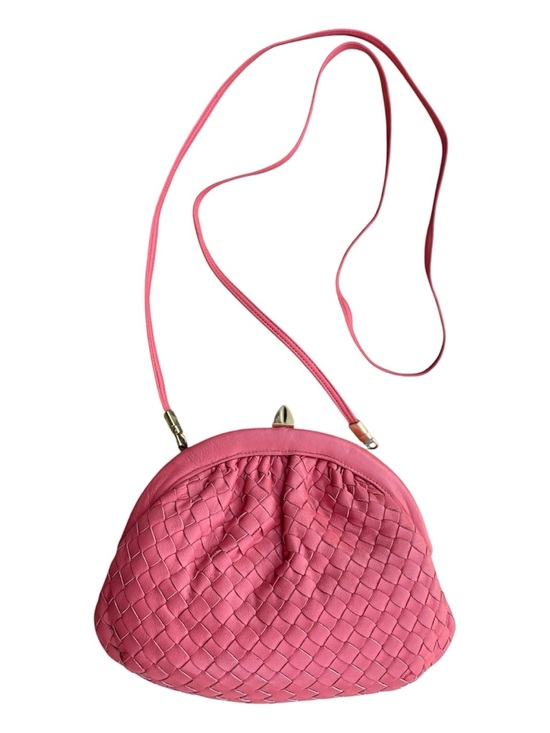 Meyers Handbags - MAYERS  vintage woven leather kisslock crossbody/clutch.